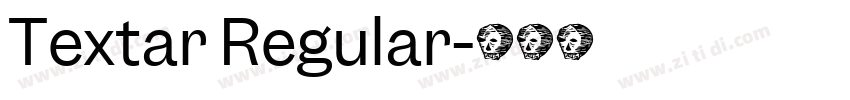 Textar Regular字体转换